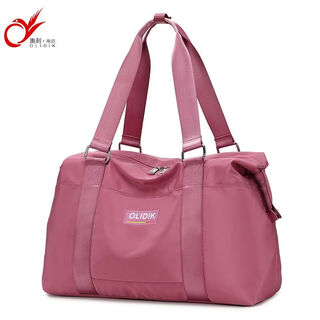 Ye yu olytic travel bag large capacity lightweight storage bag short-distance travel portable trolley suitcase luggage bag for women small coral pink