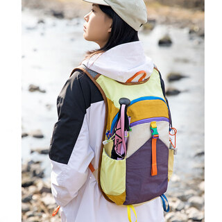 Xuanshi mountaineering bag travel bag large capacity men's and women's outdoor fitness hiking backpack backpack women's travel lightweight mountaineering bag yellow with purple - without pendant