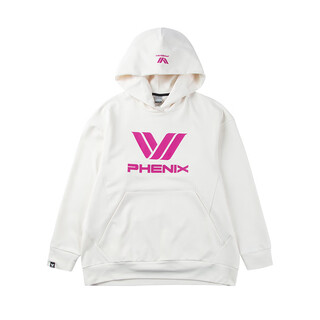 phenixSP27男女款防泼水连帽卫衣宽松版抓绒户外保暖外套舒适时尚百搭潮 奶白色 M