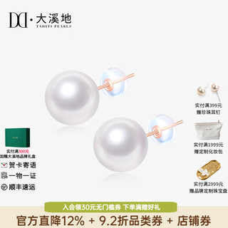 Tahiti allows me to dazzle with the same 18k gold edison pearl earrings, round bright freshwater pearl earrings, white edison 11-12mm