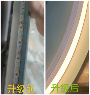 Special-shaped smart led makeup mirror wall-mounted bedroom makeup table mirror irregular wall-mounted makeup table with light if you need to upgrade the lampshade, please add this option 70x120cm