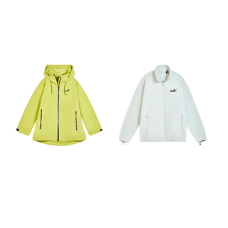 Puma ecom fw25 windcell three-in-one hiking windproof and warm zipper jacket for men and women, yellow-green m