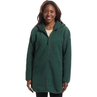 Helly hansen, hh women's fleece jacket, warm, soft and breathable outdoor jacket, hooded long sleeve thermal top green one size |