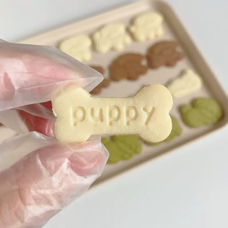 Yusenyi cute cookie mold cartoon animal small bones puppy and kitten push-type diy home three-dimensional baking tool puppy small bones puppy small bones 1g
