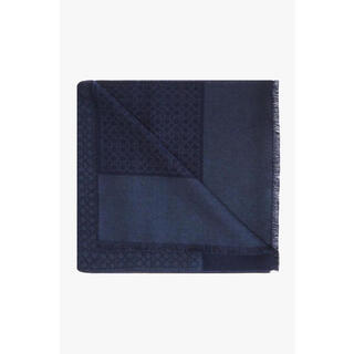 Ferragamo men's scarf warm and windproof dark blue winter commuting shawl business dark blue tu