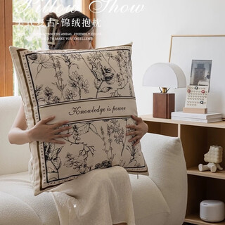 Yinshang american style pillow light luxury high-end sofa living room cushion pillow bedside large backrest large pillow case with core