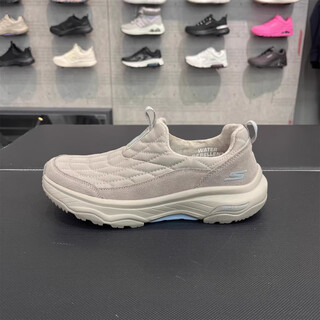 Skechers women's shoes new slip-on plus velvet warm walking shoes casual sports shoes 1894 124894-tpe 37 (240mm)