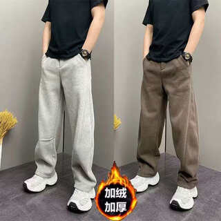 The same style in the mall, light luxury european goods, 2025 new scimitar casual pants, fashion week plus velvet sweatpants lx516, black, velvet, the same style in the mall, 2xl, recommended 150-170jin jin is equal to 0.5 kg