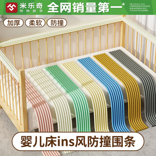 Miloqi sponge anti-collision strips baby anti-injury hand bag edge strips self-adhesive crib anti-collision strips soft bag protection pad strips w-shaped pink widened and thickened 2 meters