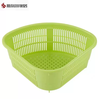 Yusenyi triangle kitchen sink corner corner washing fruit and vegetable drain basket bowl chopsticks vegetable basin plastic storage rack drain basket (4 pieces) one color