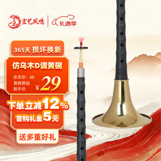 Hongyifengming imitation ebony d key yellow bowl for beginners to practice playing high-end adult suona musical instruments complete set