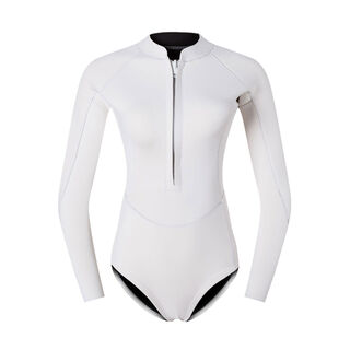 Liqing new snow moon haoyue 2mm diving suit one-piece snorkeling warm wet suit quick-drying surf suit jellyfish sun protection swimsuit xueyue haoyue luminous white xs xs2mm
