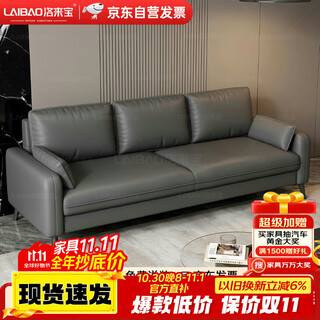 Luolaibao simple small apartment sofa bedroom sofa apartment hotel rental room seating area sofa small three-seat cat claw leather