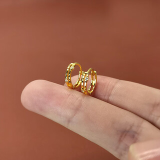 Pumanzhuji 18k gold ear bone nails for women, 2025 new trendy temperament, light luxury earrings, earrings, earrings, earrings, 10mm gold pair (suitable for earlobes)