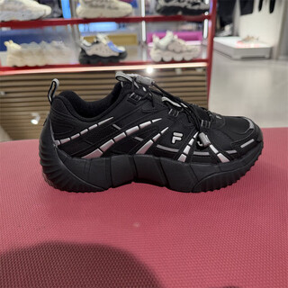 Fila trendy brand 2025 winter new men's and women's shoes spine 2 sports casual shoes t12w/m541506 t12w541506fiw black women's shoes 35.5