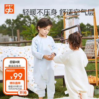 Goodbaby (gb) baby sleeping bag 1-3 years old baby sleeping bag spring and autumn children's quilted embroidered split-leg sleeping bag recommended height 90-115cm