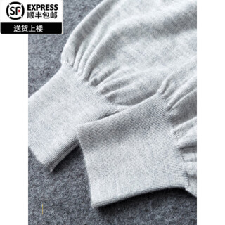 Etz ordo city cashmere pants for men and women, thin autumn and winter bottoming long johns, wool pants for inner wear, slim line pants for men, medium gray xl 175