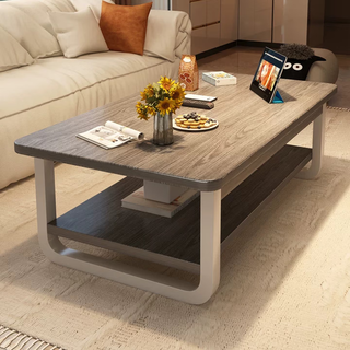 Mikemijia coffee table, living room, square small table for small apartment rental, simple modern new style simple sofa tea table, bold and thickened 80cm morandi gray