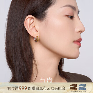 Bai lan agate earrings for women 925 silver light luxury earrings exquisite earrings temperament light luxury birthday gifts for wife and girlfriend