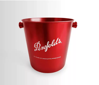 Yusenyi penfolds ice bucket champagne bucket home party ice wine bucket large and small ice cube bucket decorative bucket 4 liters penfolds metal ice bucket