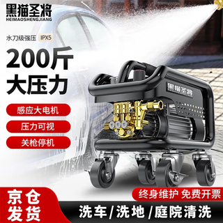 Black cat shengjiang high-pressure car wash machine household 220v high-pressure car wash water gun high-power car wash machine courtyard cleaning car wash artifact