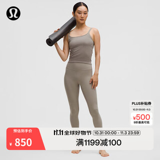 Lululemon丨align women's sports high waist tights 24* warm lw5icua warm brown gray m