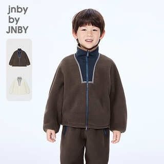 Jnby by jnby sports jiangnan buyi children's sweatshirt 25 winter boys and girls 1pa411870 206/dark brown 120cm