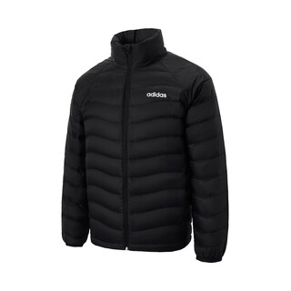 Adidas men's winter stand collar warm outdoor leisure sports down jacket l black