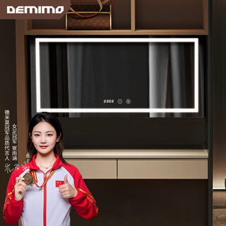 Demimo intelligent electric cloakroom storage lift dressing table cosmetic mirror invisible shaker high-end customized cosmetic mirror 1500 cabinet fingerprint + remote control + mirror light delivered in 15 days