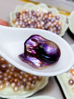 Buhesyt freshwater natural baroque edison buttons naked beads pearl earrings bracelet necklace pendant live broadcast special live broadcast