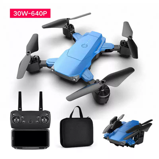Tkhe2 long endurance folding quadcopter 4 drone hd i aerial photography remote control helicopter for children to play blue aerial photography 300,000