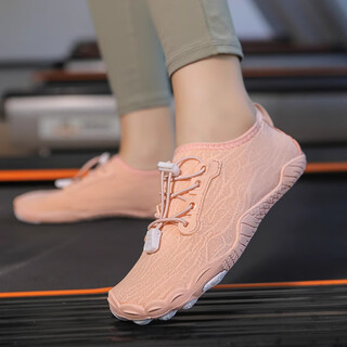 Kollock fitness shoes indoor skipping silent shoes women's pilates yoga aerobics shoes special non-slip training squat deadlift shoes pink 37