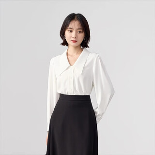 Lady bird white v-neck shirt women's suit inner defense top professional attire interview formal shirt