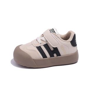 Terranis recommended by yangma korean style 0-1-3 years old 2 baby shoes 2024 spring style boy baby sneakers girls toddler school off-white 19_inner length 13.5cm