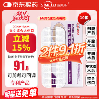 Schmeile elastic bandage tension reducer suture device zipper band-aid wound painless stitch-free needle patch 10 buckles