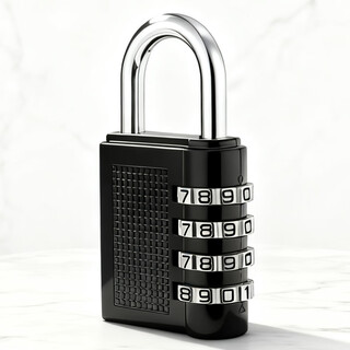 Auburn auburn large combination lock padlock indoor and outdoor door lock combination padlock warehouse door lock metal lock 304a black