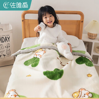 Guhurasher blanket thickened winter children's baby blanket kindergarten students autumn and winter nap advanced loving cute baby infant pregnancy texture fine fluff 200cm*230cm double large-/7.5jin jin is equal to 0.5kg, delicate and skin-friendly