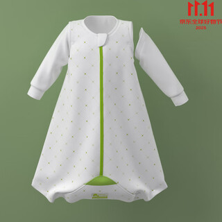 Huanxi spring and summer thin bamboo cotton sleeping bag quilt baby split leg anti-kick quilt newborn baby sleeping bag swaddle spring and summer organic cotton diamond sleeping bag zhizhi green (suitable for room temperature 15-20 100 (reference age group 2-3 years old)
