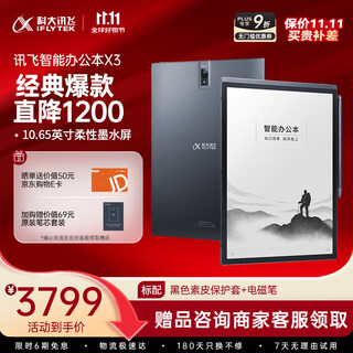 Iflytek smart office notebook x3 10.65 inches e-book reader ink screen e-paper book tablet computer handwritten notebook e-paper book state subsidy