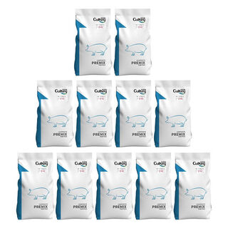 Jiajiayi (culkey) 4% medium and large pig premix medium and large pig weight gain, fattening and skeleton special pig feed to grow meat fast factory price ingredients 1000jin jin equals 0.5kg 11 packs