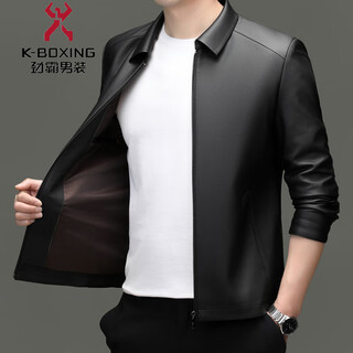 Kbxng jinba new autumn and winter genuine leather jacket for men. haining first layer sheepskin men's leather jacket. single leather lapel black sheepskin. single leather lapel black. m 170100-120jin jin is equal to 0.5 kg.