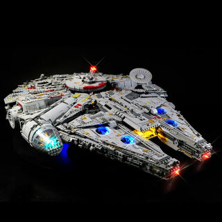 Millennium falcon building block planet assembly toy battle spaceship highly difficult huge model 10,000 particles for boys high quality millennium falcon + remote control light highly restored