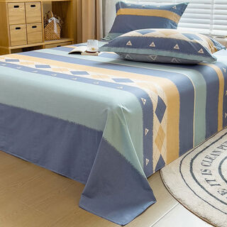 Zailu cotton washed cotton sheet single piece 100 pure cotton dormitory single quilt pillowcase three summer 2024 new style jessica 100 cotton fine and soft sheet single piece - suitable for small cribs