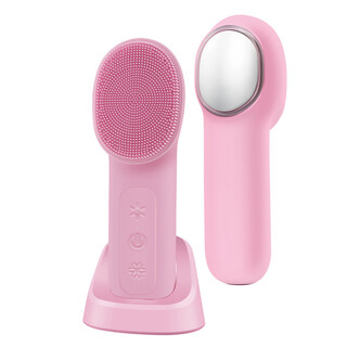 New electric facial cleansing instrument facial cleansing brush silicone beauty instrument cleansing brush facial cleansing instrument cleaning artifact powder