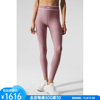 Alo yoga yoga pants airlift high-waisted pilates pants jisoo jisoo's same style tights running fitness pants high elastic smoky quartz/white xxs (suitable for waist 59.5 - 62cm)