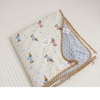 Baby double-layer gauze soothing beanie blanket for summer, korean style, cute, baby nap, autumn and winter air conditioning, dachshund - thin, not quilted, default 150*200cm