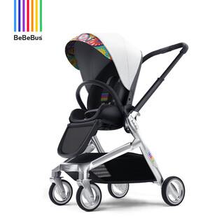 Bebebus artist newborn stroller stroller for babies, children, two-way sit-down, lightweight folding 0 to 3 years old artist-mandala (eggshell cockpit, spine-protecting backrest)