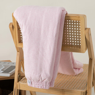 Cotton yong women's cotton warm cotton pants winter high waist waist protector thickened padded pants for adults loose long pants pink stripes thicker 6 liang cotton l recommended 115-125 jin jin is equal to 0.5 kg