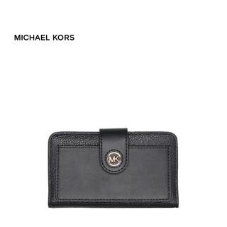Michael kors michael kors (michael kors) light luxury women's michael black wallet black one size