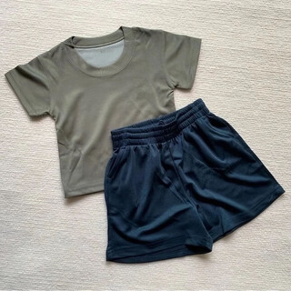 嘻哈奶爸儿童短袖体能训练服速干T恤子套装男童小孩短袖短裤夏令营班服 灰色套装(短袖+短裤) 80 cm